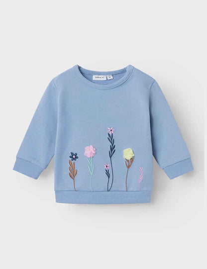 NAME IT Baby-Mädchen Nbfkamine Ls Sweat Unb Sweatshirt