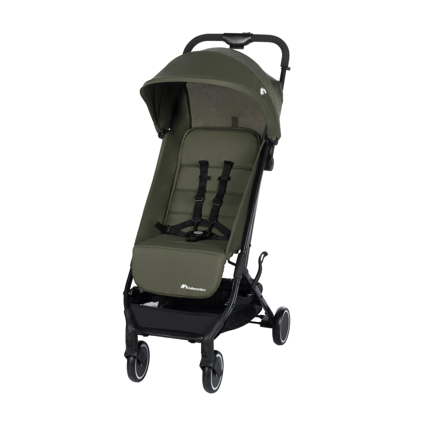 Bebeconfort Soko Superkompakter Kinderwagen, Bequem, Leichtgewich, Einfaches und Kompaktes Falten, 0 Monate bis 3,5 Jahre, 0-15 kg, Mineral Green