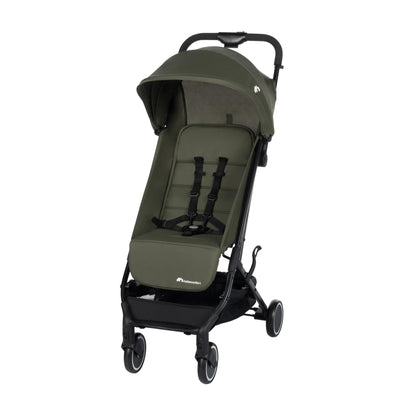 Bebeconfort Soko Superkompakter Kinderwagen, Bequem, Leichtgewich, Einfaches und Kompaktes Falten, 0 Monate bis 3,5 Jahre, 0-15 kg, Mineral Green