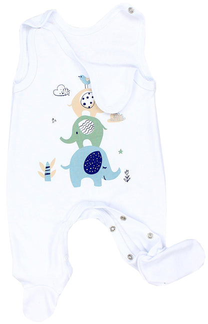 TupTam Baby Unisex Strampler Set mit bedrucktem Spruch, 2er-Pack