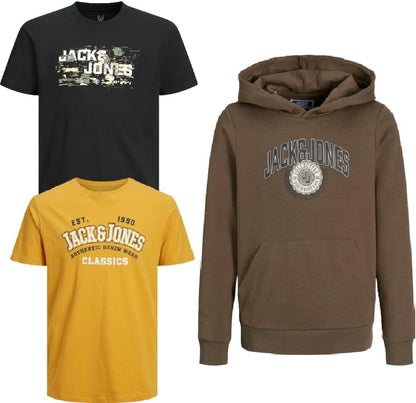 JACK & JONES Junior Kinder Jungen Kapuzenpullover Kids Hoodie Sweatshirt Sweat Shirt Hood