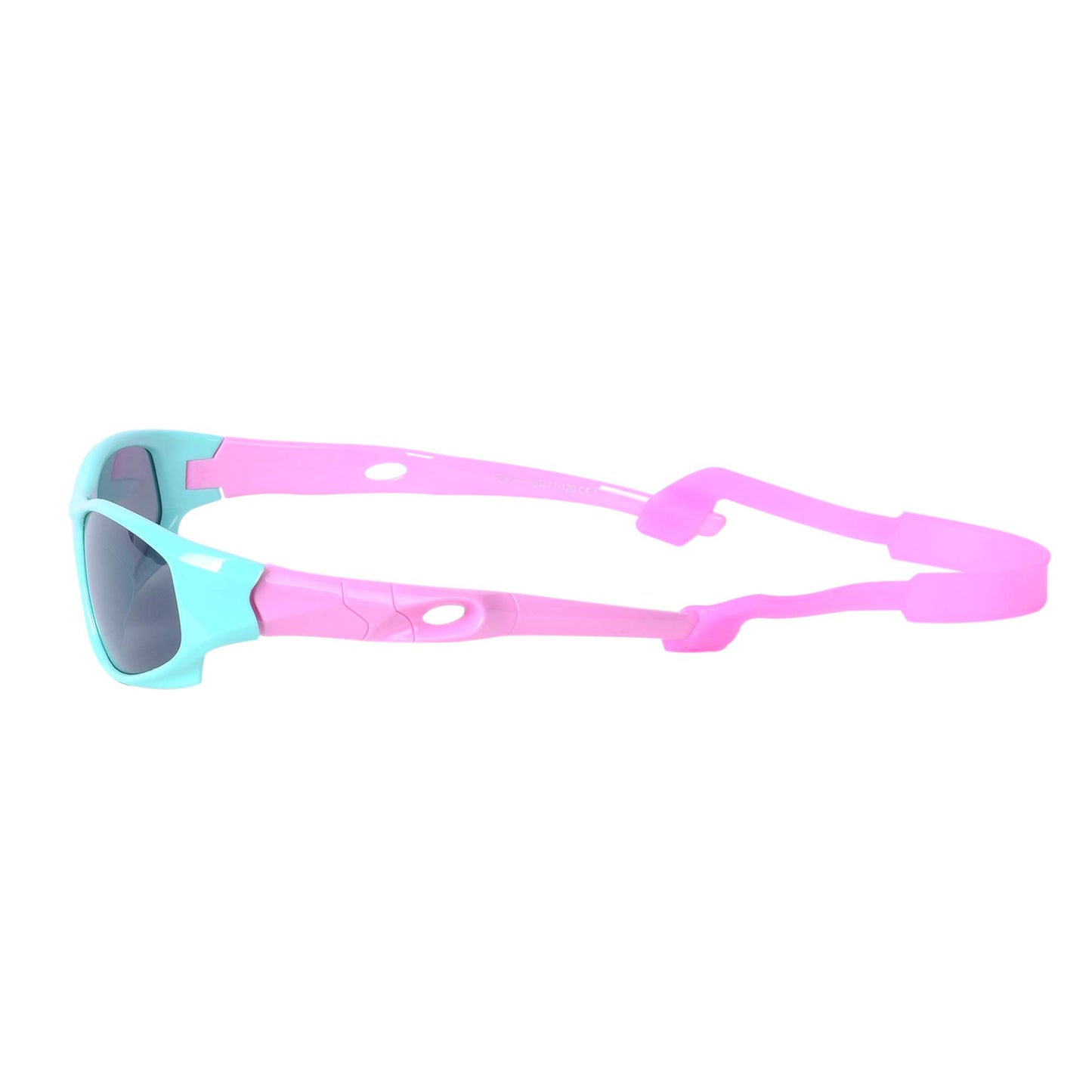 Sport-Sonnenbrille für Kinder, polarisiert, bruchsicher, für Jungen und Mädchen (3-12 Jahre) + Brillenbänder + Brillenetui