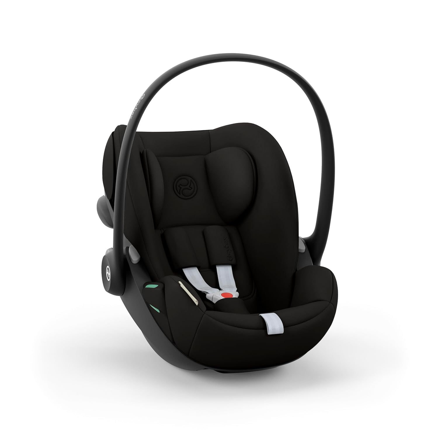 CYBEX Gold Babyschale Cloud G i-Size Comfort, Inkl. Neugeboreneneinlage, Ab Geburt bis ca. 24 Monate, Für Kinder ab 40 cm bis 87 cm, Max. 13 kg, Moon Black - Meloni2
