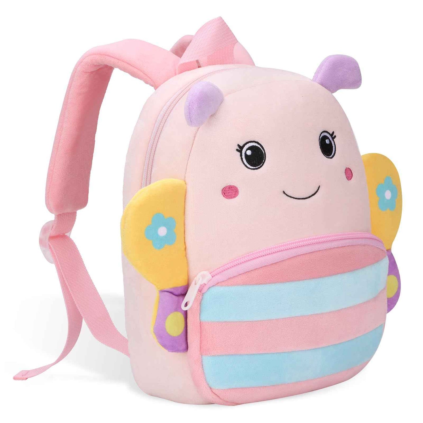Kinderrucksack Kinder Mini Schulrucksack Tiere Kindergartentasche fur Jungen Madchen Kleinkind (Rosa Kuh)