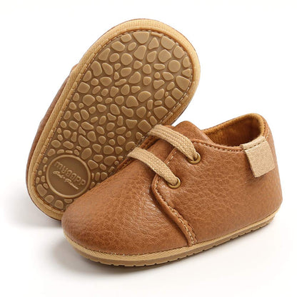 LACOFIA Baby Boy Girl First Walking Shoes Non-Slip Laces Crawling Shoes First Baby Shoes