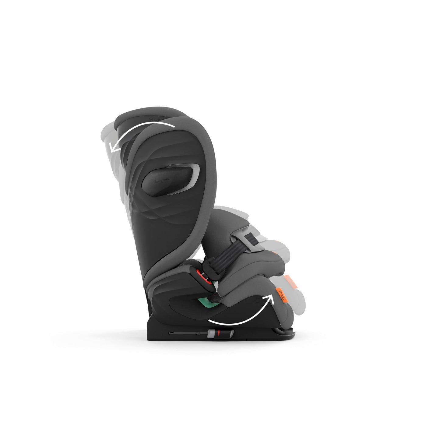 CYBEX Gold Kindersitz Pallas G i-Size, 76 - 150 cm, Ab ca. 15 Monate bis ca. 12 Jahre (ca. 9 bis 50 kg), Lava Grey