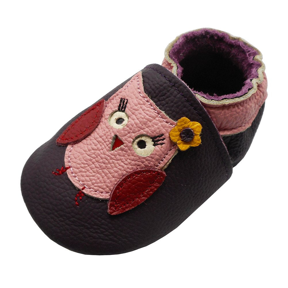 YIHAKIDS Crawling Shoes Baby Shoes First Walking Shoes Boys Girls Moccasins Soft Suede Soles Toddler Leather Shoes Slippers Learning Running Shoes