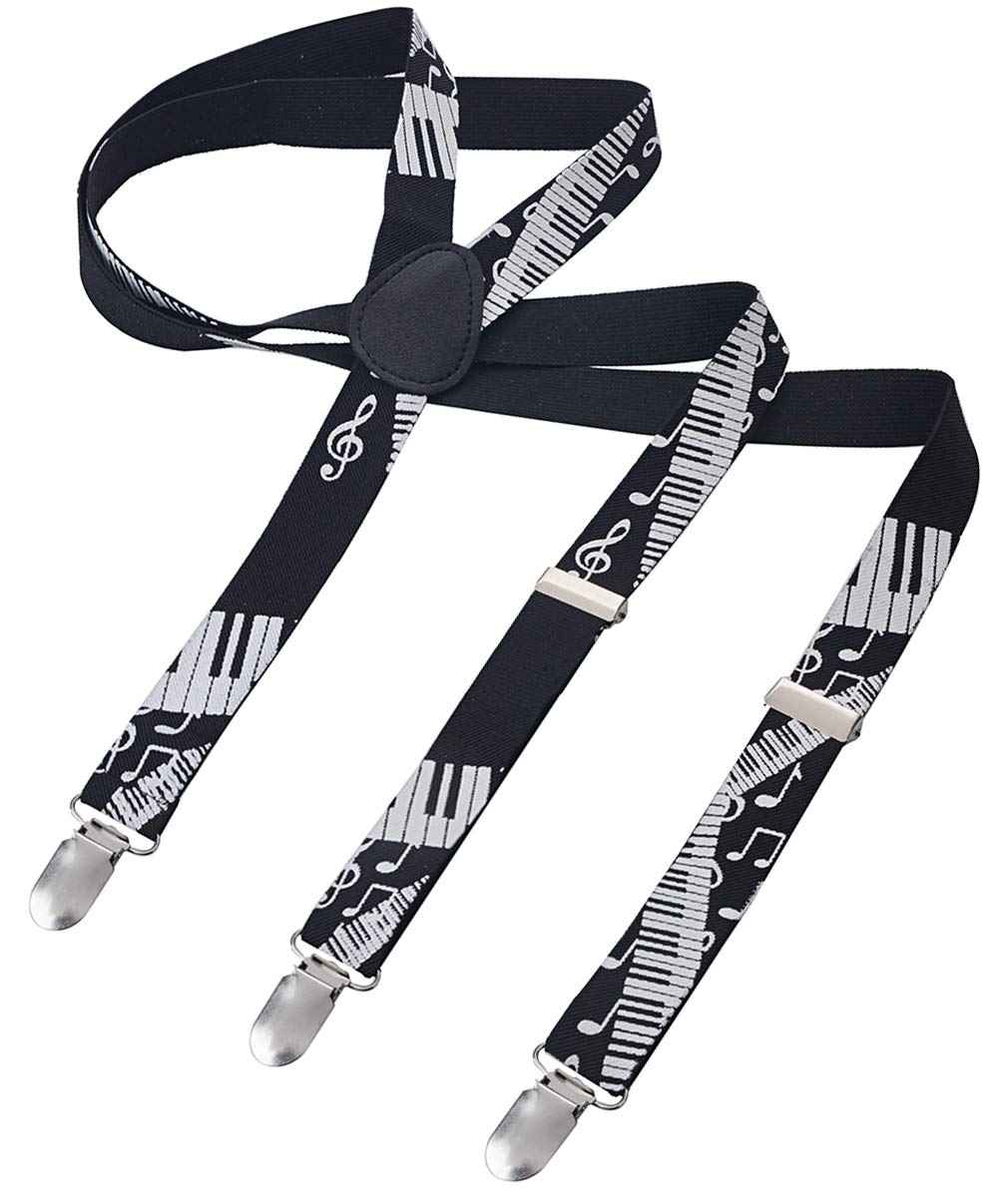 Long Kids Y Shape 3 Clips Elastic Slim Braces