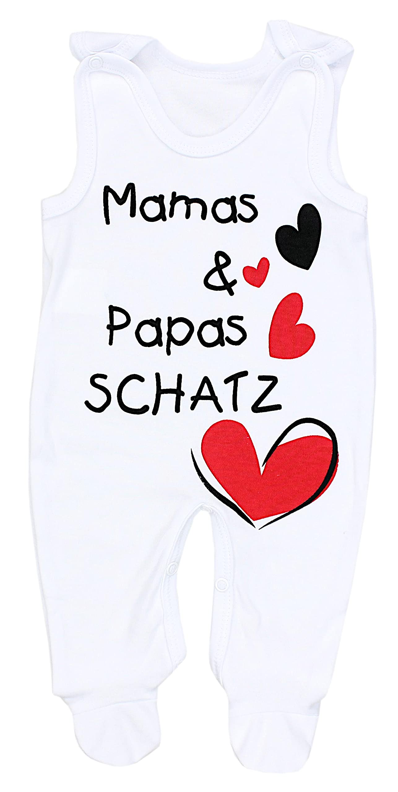 TupTam Unisex Baby Strampler Set Spruch Mamas & Papas Schatz