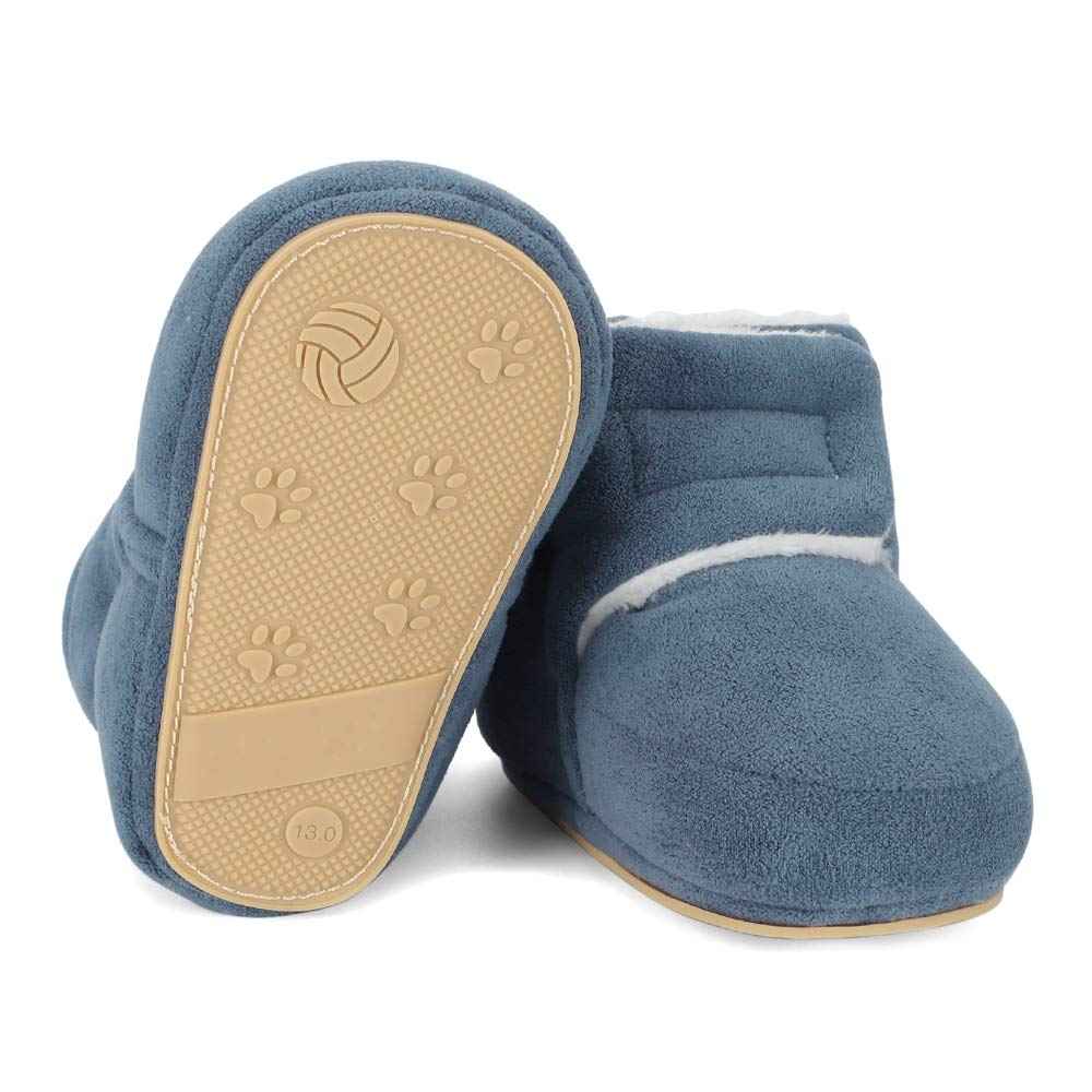 Unisex Baby Boys Girls Warm Winter Boots Rubber Sole Non-Slip Winter First Walking Shoes
