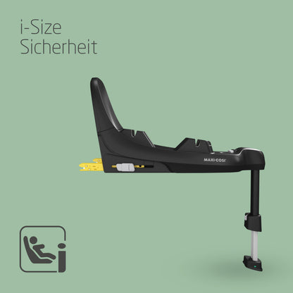 Maxi-Cosi Pebble i-Size, Babyschale, 0–15 Monate, 0–13 kg, 40–83 cm, leichter i-Size Kindersitz, Click&Go-Installation, G-CELL Seitenaufprallschutz, Sitzverkleinerer, Tonal Black