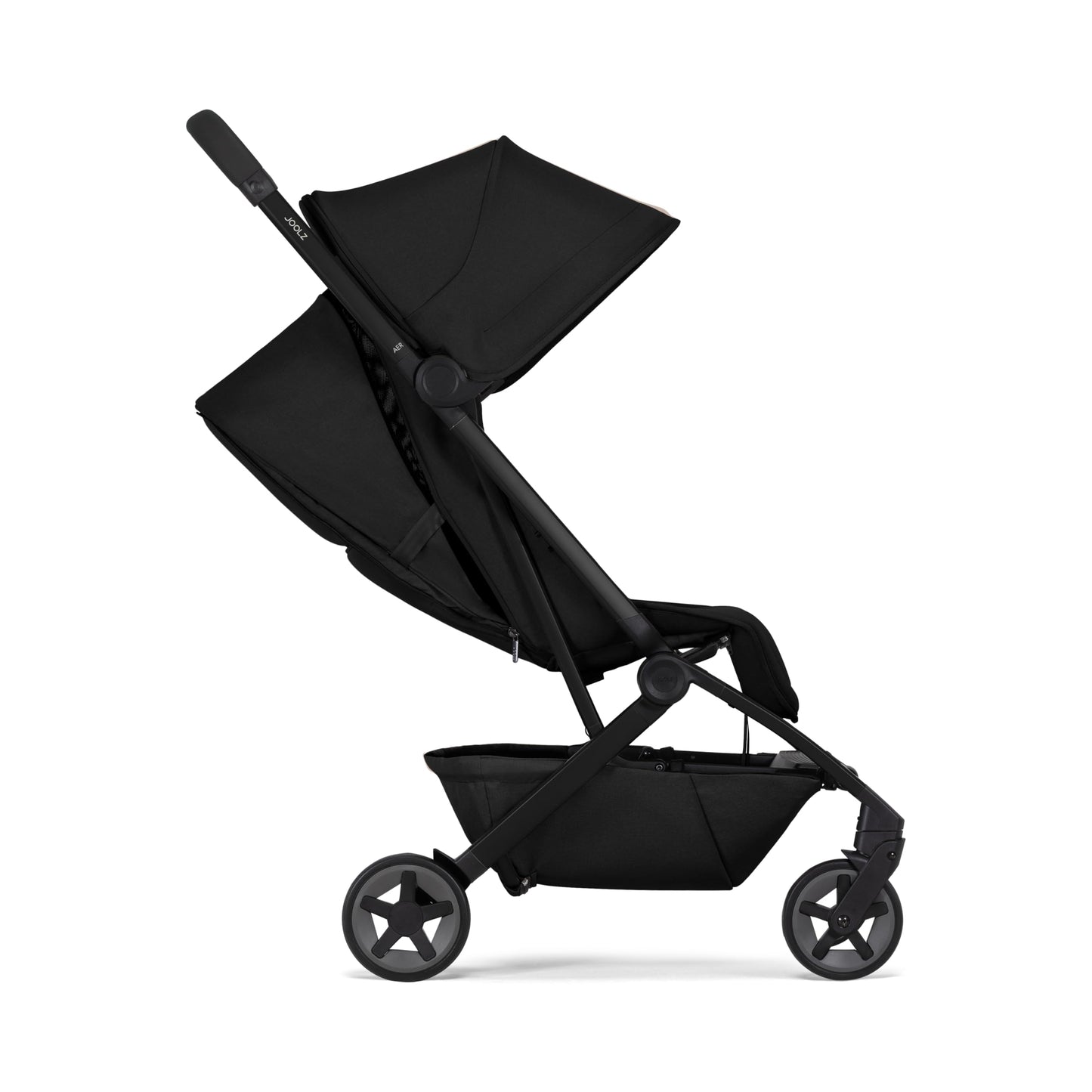 Joolz Aer2 Reise-Kinderwagen – Kompakter Reisebuggy für Babys und Kleinkinder, Einhand-Faltung, Liegefunktion & UPF 50+ Sonnendach, Flugzeug Handgepäck tauglich, ideal für Reisen (Space Black)