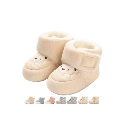 Baby Winter Shoes Warm Baby Shoes Winter Non-Slip Adjustable Newborn Snow Shoes First Walking Shoes Lined Thermal Fleece Crawling Shoes Slippers Winter Boots 0-18 Months