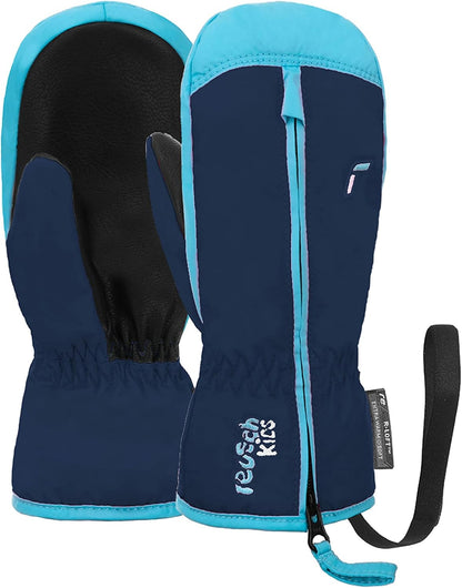 Reusch Ben Mitten extra warme und weiche Fausthandschuhe Winterhandschuhe Fäustlinge Kinder Babys Kleinkinder Mädchen und Jungen mit einem Reißverschluss
