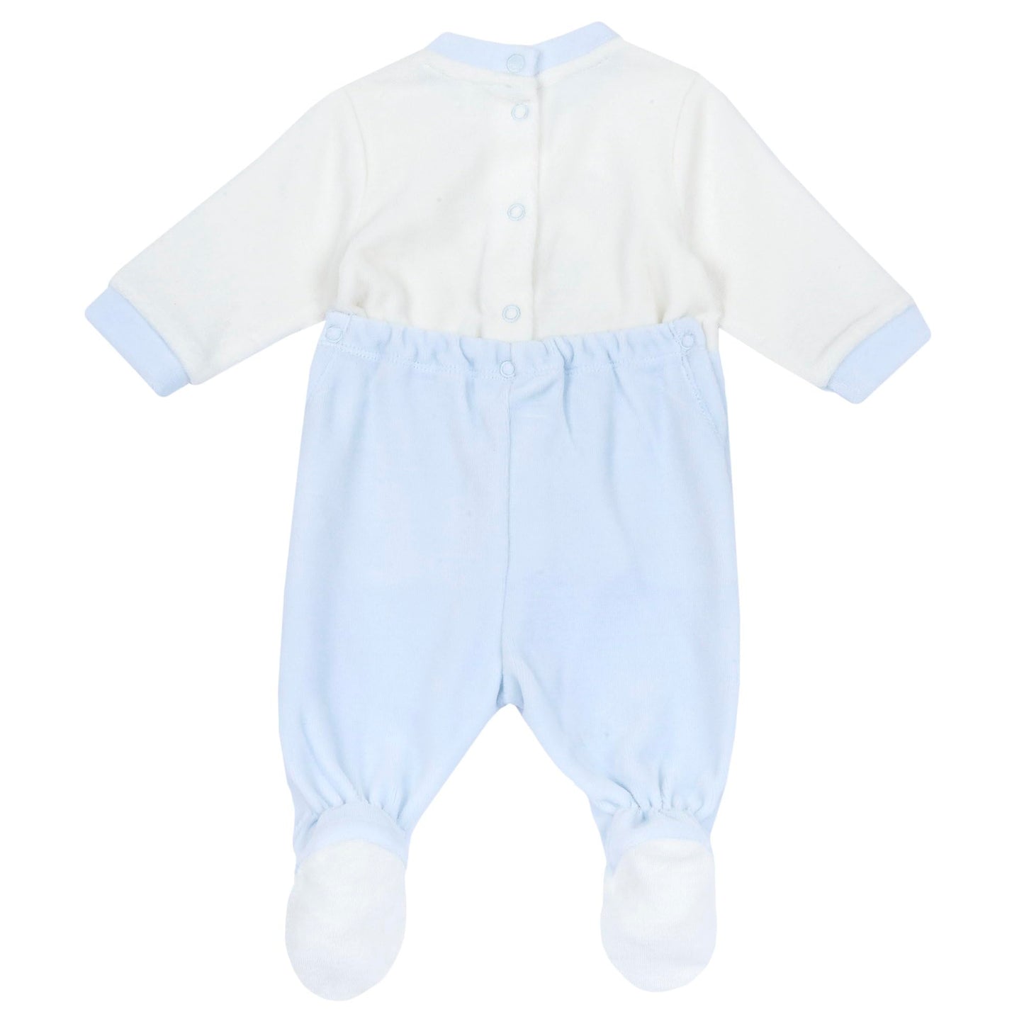 Chicco, Baby-Strampler für Jungen und Mädchen aus warmem und weichem Velours, mit praktischer Knopföffnung, ideal für den Winter, Babykleidung für 0-24 Monate, entworfen in Italien