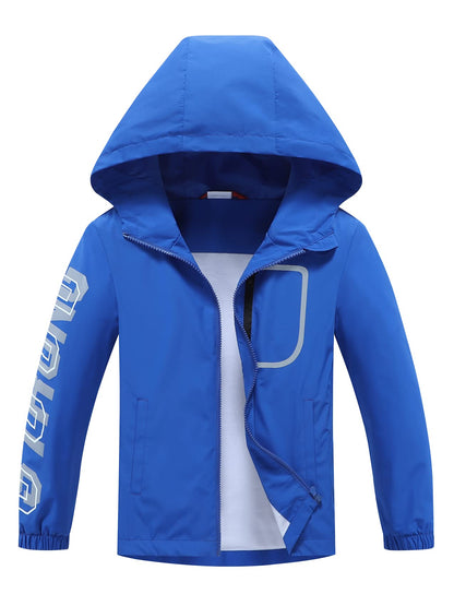 ALXHUTE Kinder Regenjacke Wassersäule Jungen Mädchen Übergangsjacke Funktionsjacke mit Kapuze