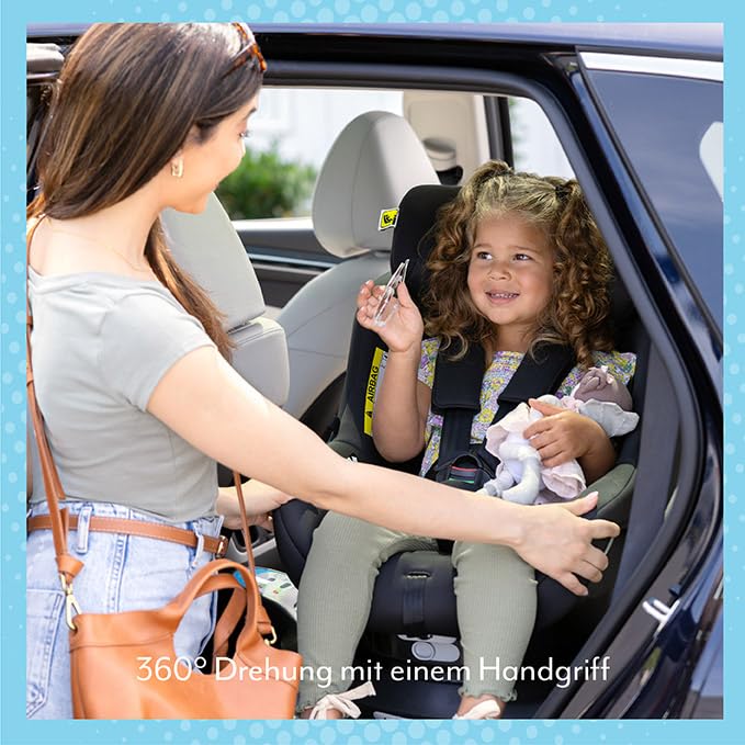 Graco SnugLite™ i-Size R129 Babyschale, ab Geburt bis ca. 12 Monate (40 bis 75 cm), leicht, kompatibel mit ISOFIX-Basisstation SnugTurn™ i-Size R129 (separat), Neugeboreneneinlage, schwarz, Midnight - Meloni2