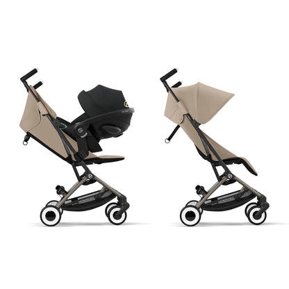 CYBEX Gold Pushchair Dragonfly with One-Pull Harness, From Approx. 6 Months to 4 Years (max. 22 kg), Ultralight (Only 6 kg), Fog Gray (Grey with Silver Frame) 