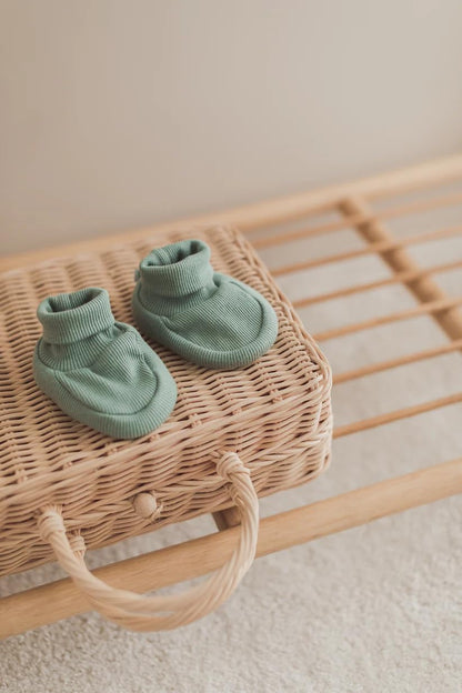 Generisch Baby Krabbel- Hausschuhe - Schuhe Neugeborene - Baumwolle - Diverse Farben - Mädchen - Jungs