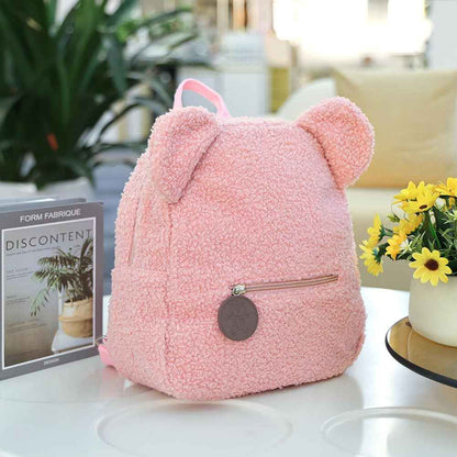 Aomig Plüsch Rucksack Kindergartenrucksack Kleinkindrucksack Kindergarten Schultasche für Jungen Mädchen Kinder Tierischer Kinderrucksack Tier Cartoon Mini Tasche Kinder Rucksack für Baby 2-6 Jahre