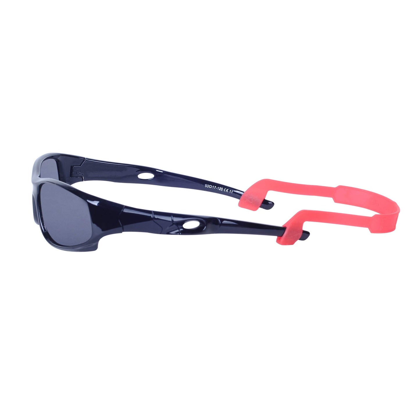 Sport-Sonnenbrille für Kinder, polarisiert, bruchsicher, für Jungen und Mädchen (3-12 Jahre) + Brillenbänder + Brillenetui