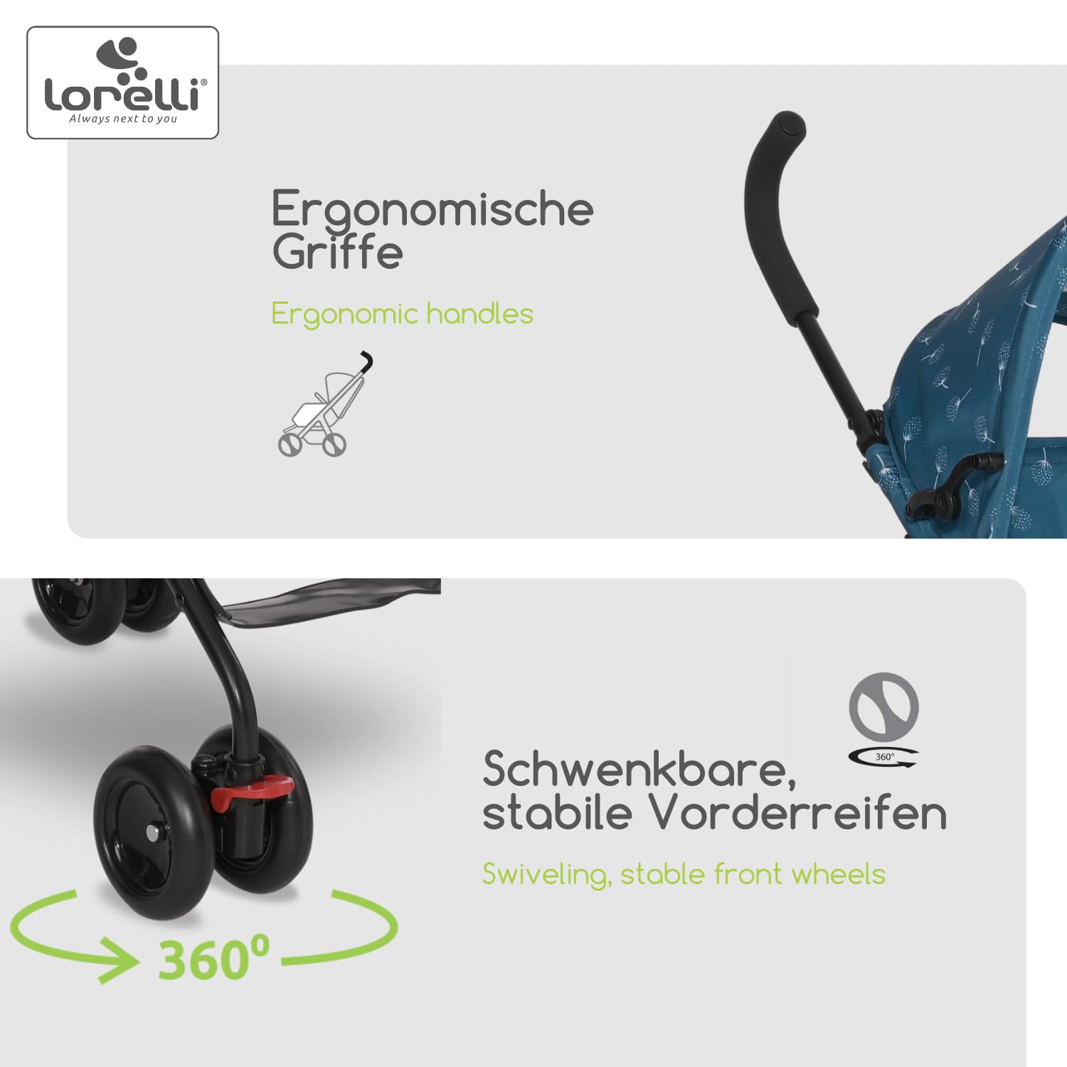Lorelli Ultra Leichter Buggy Kinderwagen Vaya - nur 4,7kg - Kompakter Sportsitz bis 15kg, Sitzbuggy mit 5-Punkt-Gurt, faltbarem Verdeck und ergonomischen Griffen, klappbarer Reisekinderwagen, rosa - Meloni2