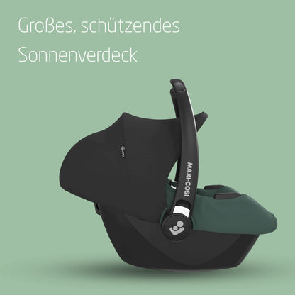 Maxi-Cosi CabrioFix i-Size, Babyschale, 0–12 Monate, max. 12 kg, leichter i-Size Kindersitz (3,2 kg), Sonnenverdeck, gepolsterter Sitz, für viele Maxi-Cosi Kinderwagen, Essential Green - Meloni2