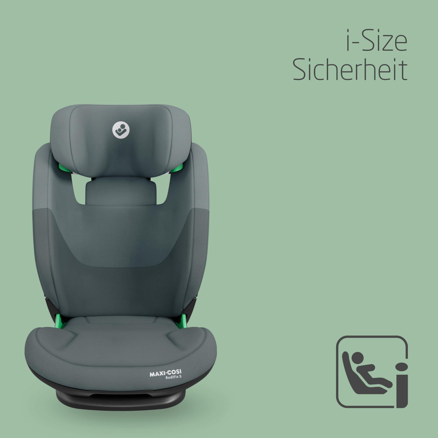 Maxi-Cosi RodiFix S i-Size Kindersitz, 100–150 cm, 3,5–12 Jahre, Autositz Kinder, 3 Liegepositionen, Verstellbare Höhe/Breite, G-CELL Side Impact Protection, AirProtect-Sicherheitskissen, Basic Black - Meloni2