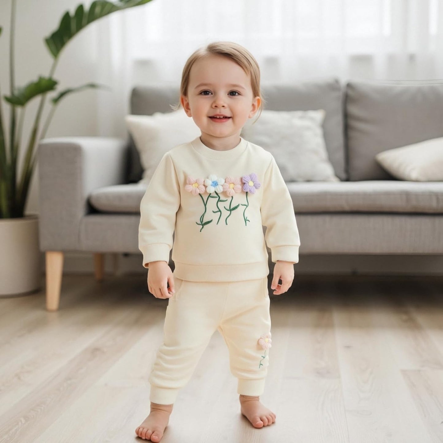 Baby Mädchen Kleidung 3D Floral Print Outfit Langarm Hemd + Hose Neugeborenen Baby Kleidung Clinder Herbst Baby Set