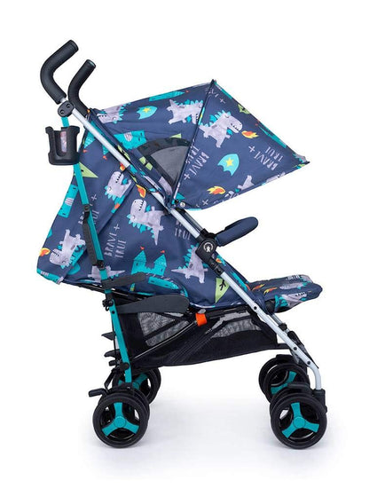 Cosatto Supa 3 Pushchair – Lightweight Stroller from Birth to 25kg - Compact Fold, Shopping Basket, Footmuff (Dragon Kingdom) | Mit UPF100+ Verdeck, Regenschutz und Sommerauflage für komfortable Fahrten bei jedem Wetter.