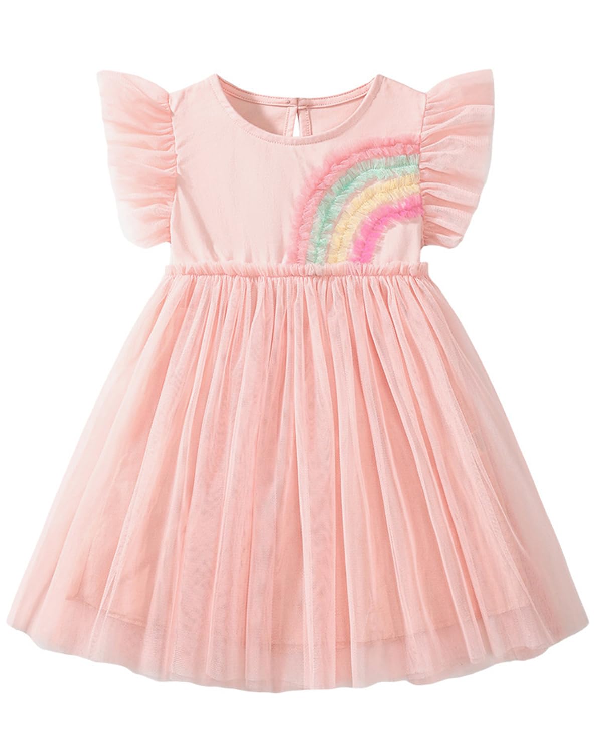 Kleinkind Mädchen Kurze Ärmel Ostern Kleid Baumwolle lässig Jersey Shirt Playwear Applique Kleid