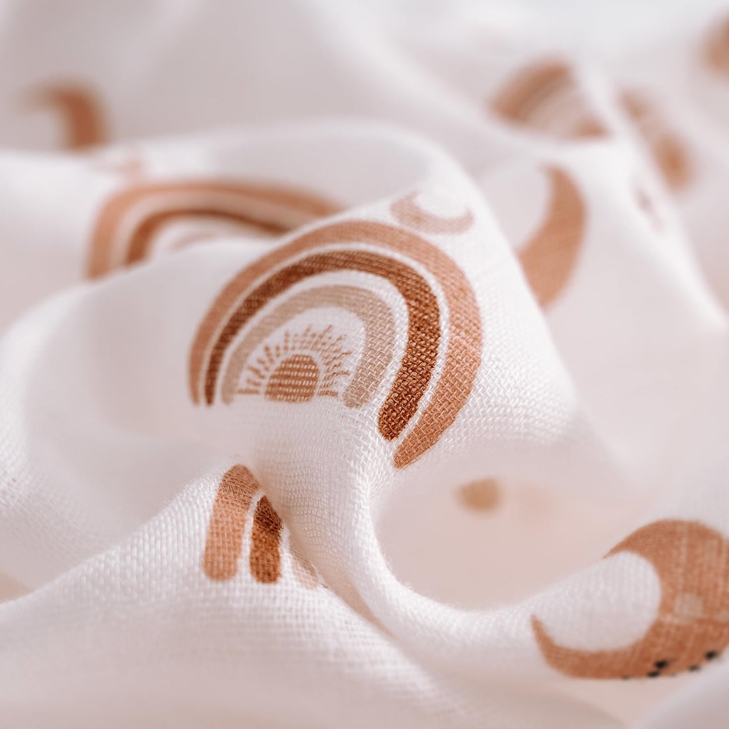 GLLQUEN Musselintücher für Babys, 6 Stück Spucktücher aus Baumwolle 70 cm x 70 cm, saugfähig und atmungsaktiv und ideal zum Reinigen, Abwischen und Abdecken von Neugeborenen