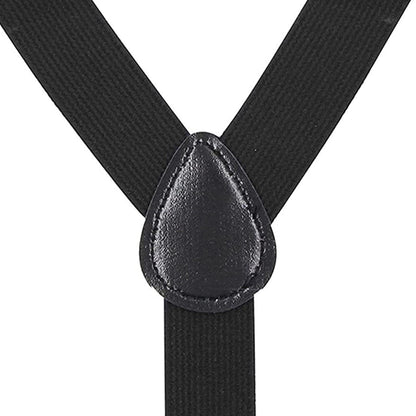 Unisex Jungen Mädchen Hosenträger mit drei Klammern in der Taille