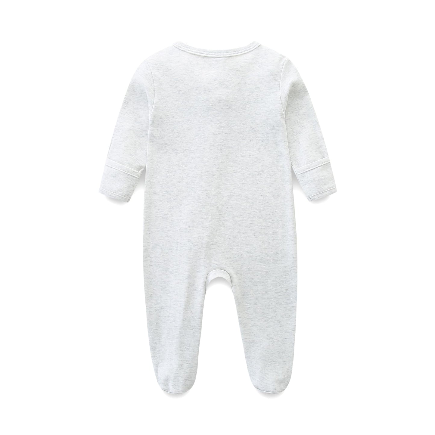 Baby Schlafanzug, Baby Strampler, Neugeborene Strampler Doppelreißverschluss, Baumwolle Langarm Schlafanzug Neugeborene, Schlafstrampler Pyjam Kleidung für Junge Mädchen 0-3 Monate