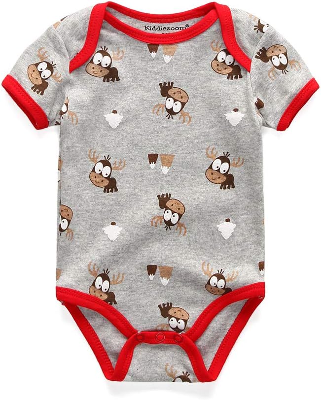 Baby Jungen 3er-Pack Kurzarm-Bodysuit Bio-Strampler