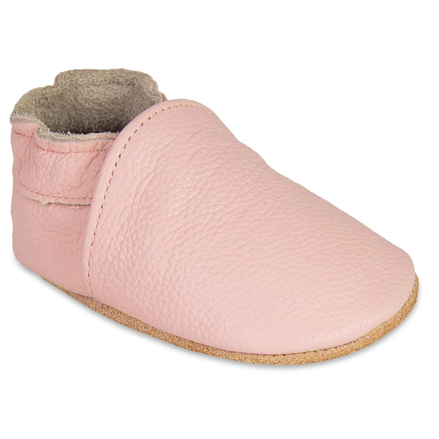 HMIYA Weiche Leder Krabbelschuhe Babyschuhe Lauflernschuhe mit Wildledersohlen für Jungen und Mädchen 0-6 Monate 6-12 Monate 12-18 Monate 18-24 Monate
