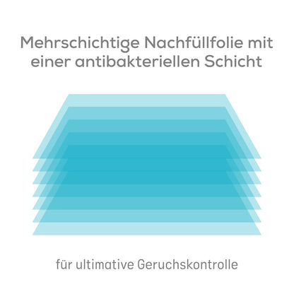 Angelcare Original Dress-Up XL Windeleimer, 5 x weniger Folienverbrauch, Umweltfreundlicheres System mit 1 Nachfüllkassette