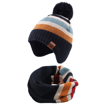 XIAOHAWANG Baby Strickmütze Winter Babymütze Junge Warme Kindermütze Junge Beanie Mütze Dicke Wintermütze für Herbst,Winter