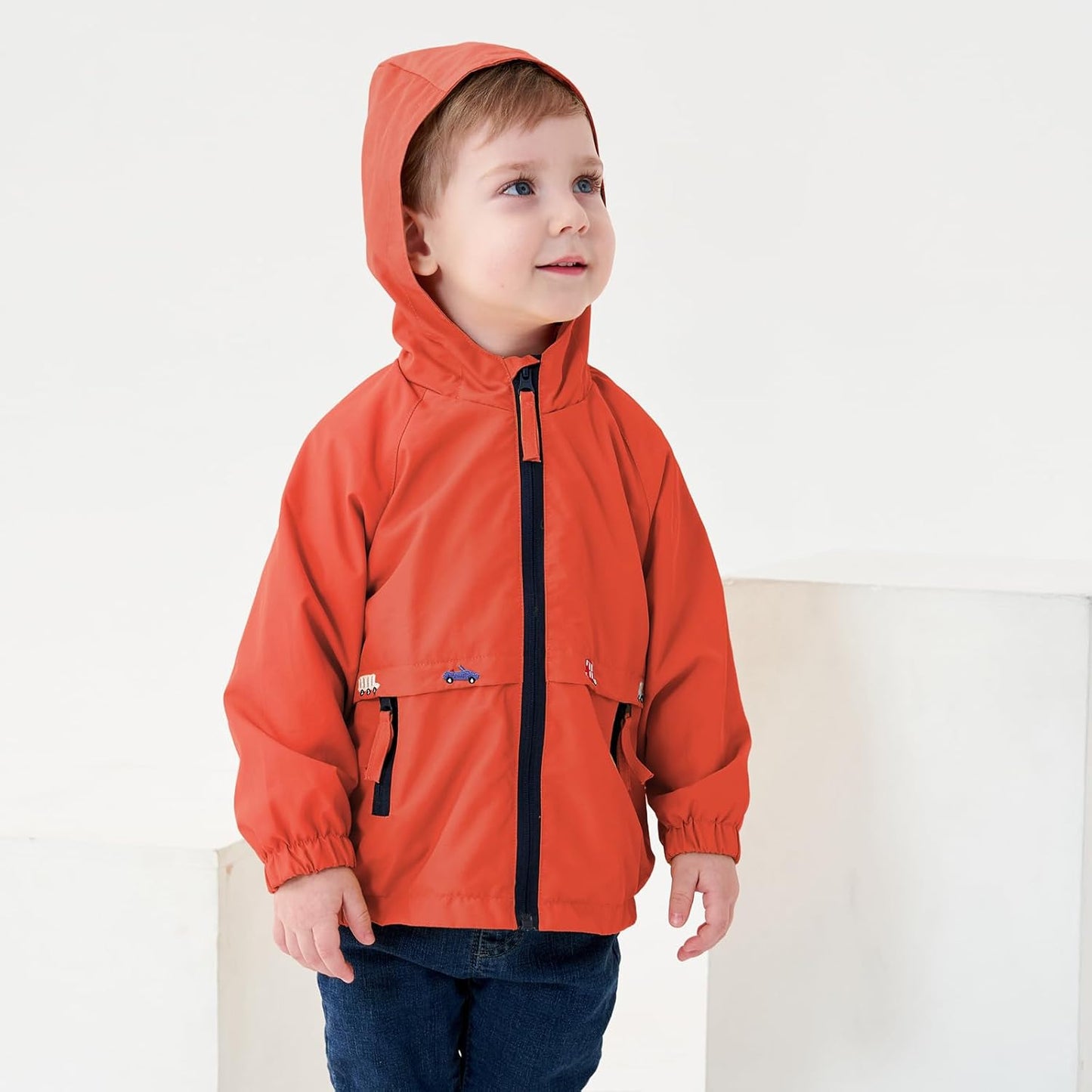 Volunboy Baby Kapuzen Jackets, Jungen Langarm Winddicht Mantel Cartoon Aufdruck Jacken