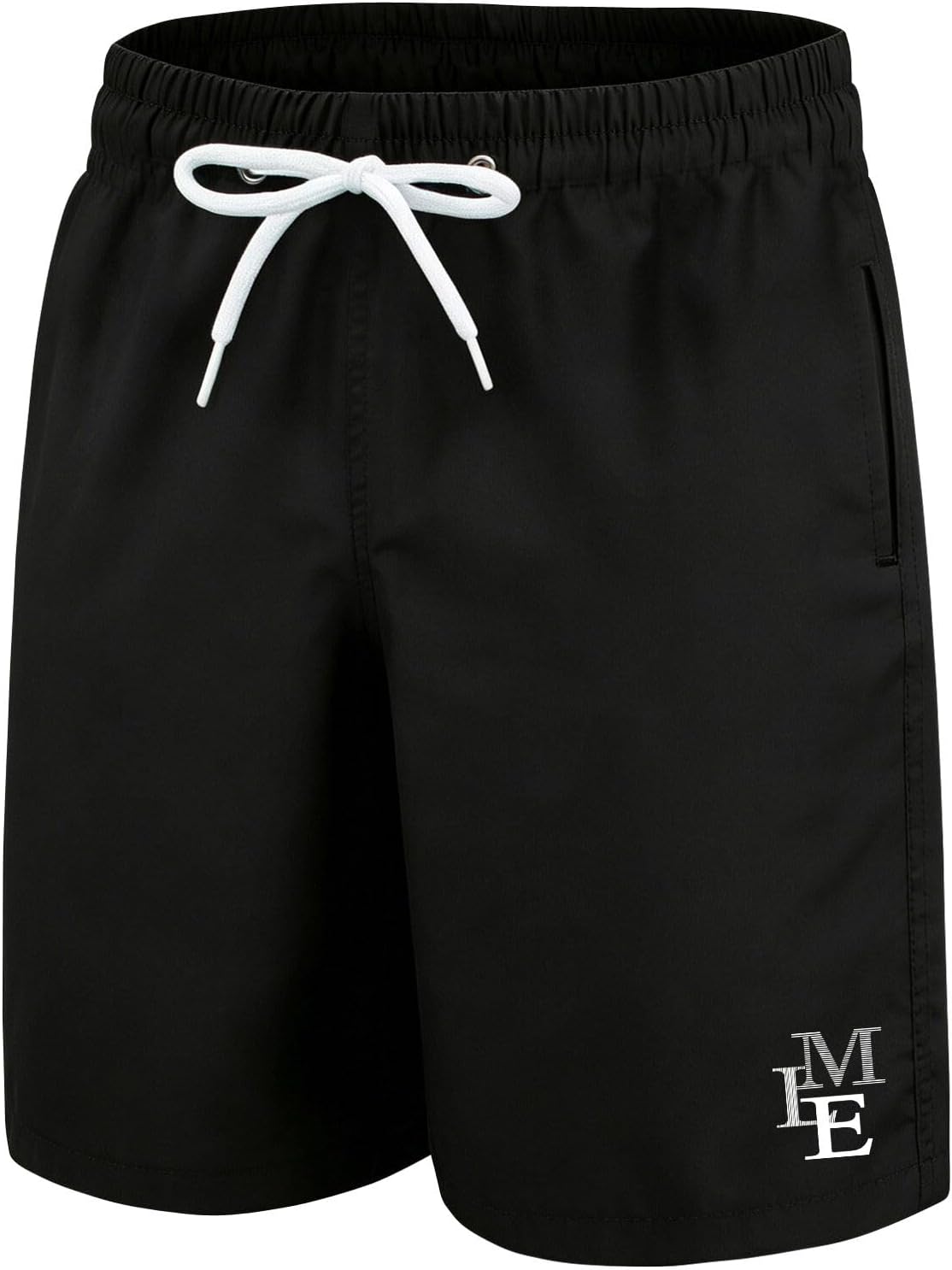 MEILONGER Boys' Swim Shorts Quick-drying Boardshorts with Mesh Lining Pockets and Adjustable Drawstring 