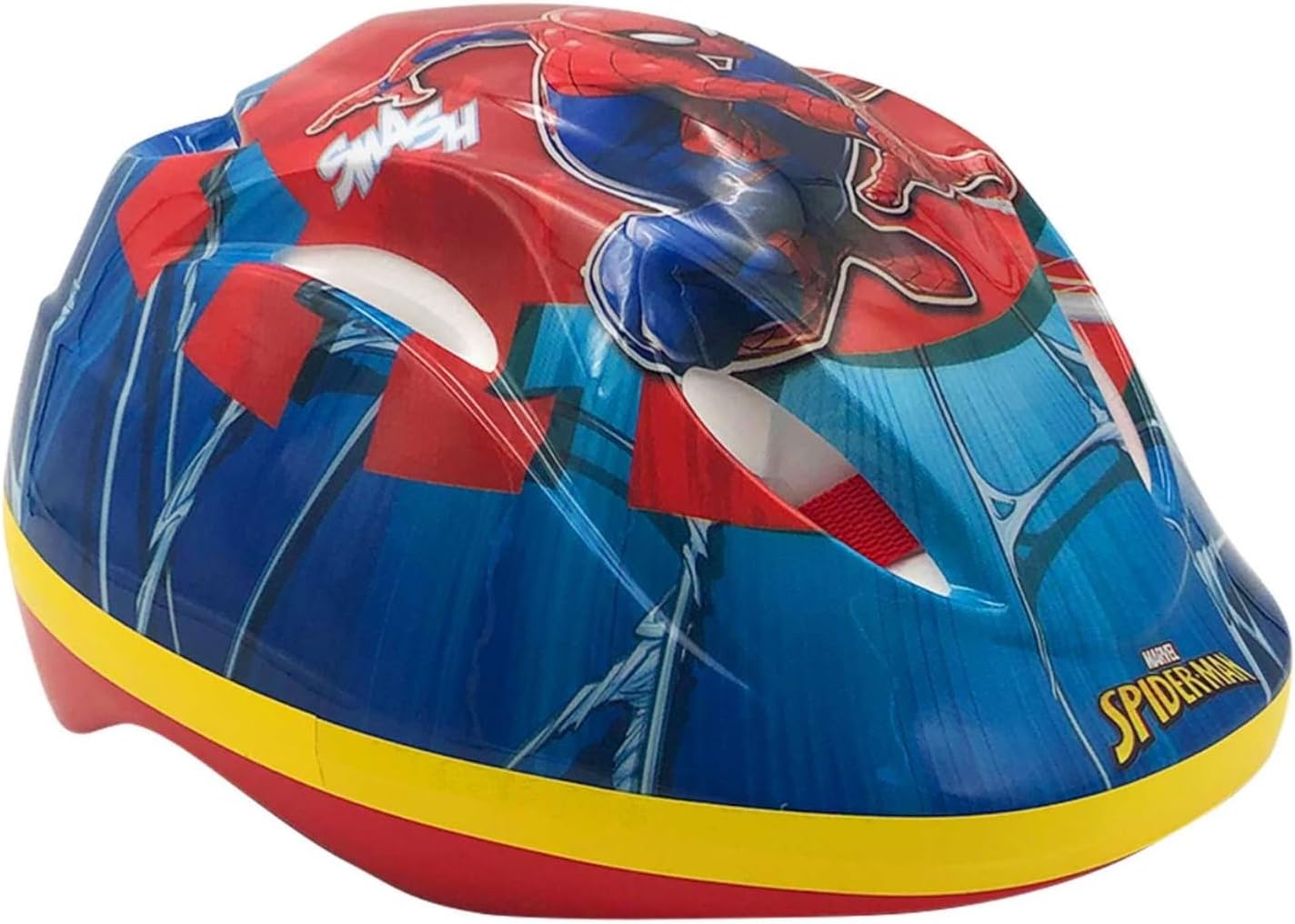 A.T.L.A.S. Jungen Kinderfahrrad Elo für Kinder, 16 Zoll Marvel, ausgestattet mit 2 Bremsen, dekorativer Frontplatte, hinterer Kanister und Spiderman-Helm, Rot wie abgebildet, 16'' - Meloni2