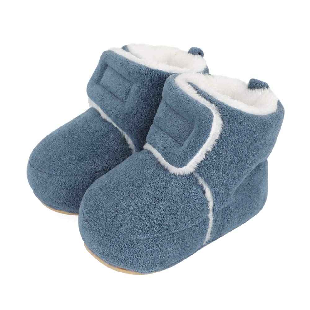 Unisex Baby Boys Girls Warm Winter Boots Rubber Sole Non-Slip Winter First Walking Shoes