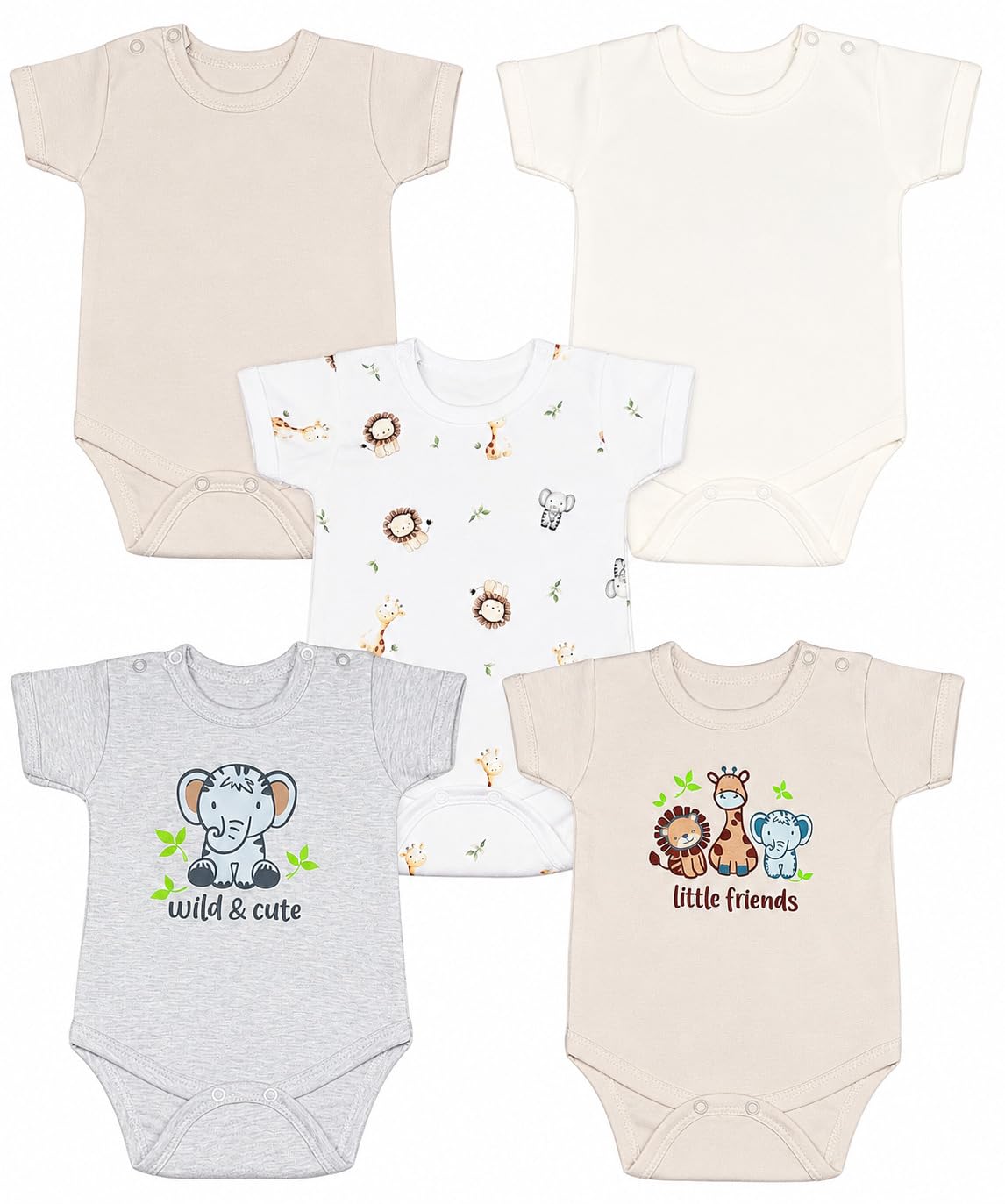 Baby Jungen Kurzarmbody Reine Baumwolle Body Set