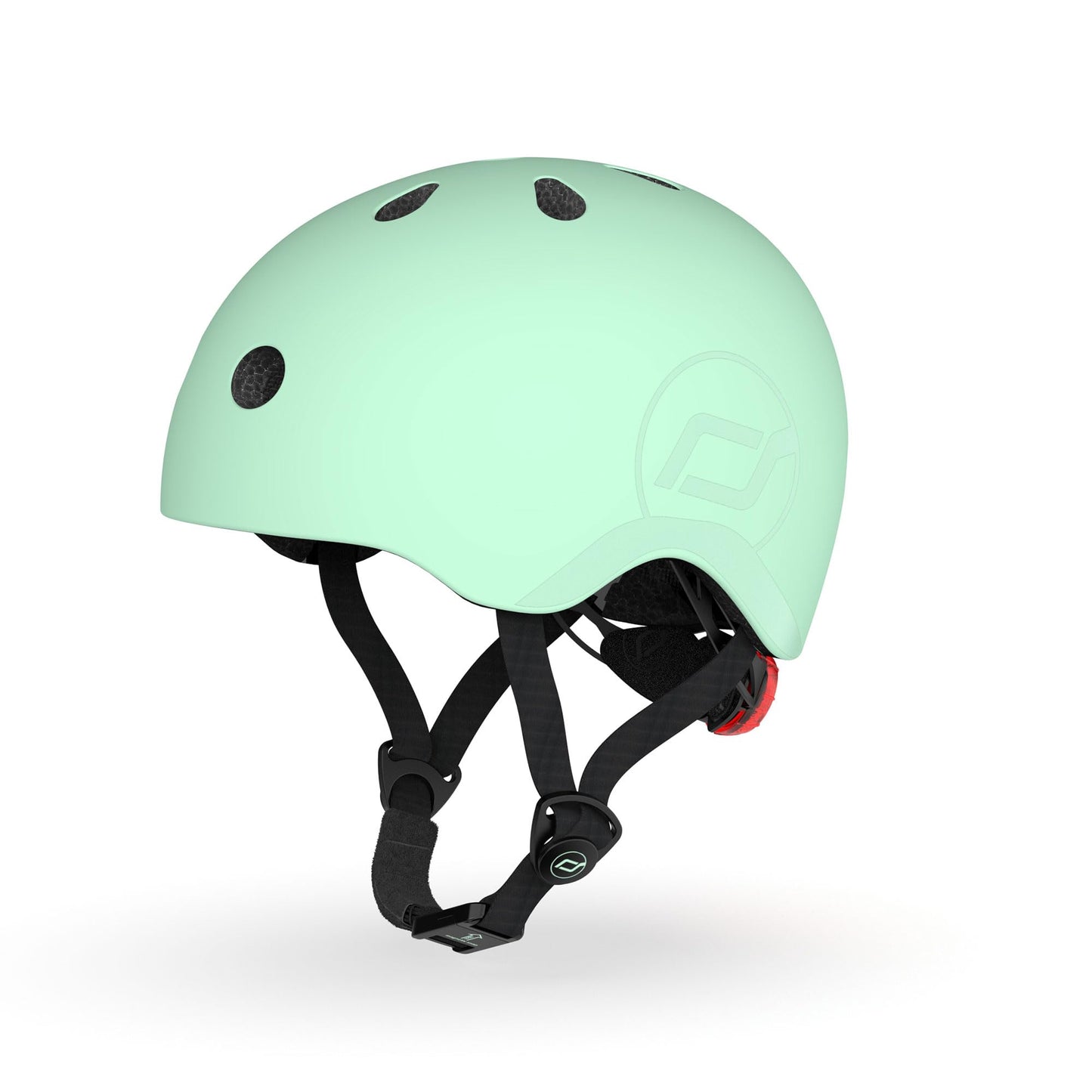 Scoot and Ride Baby Helmet with Adjustable Straps - Matte Finish - Small and Medium - Includes LED Safety Light and Soft Fleece Padding for Extra Protection