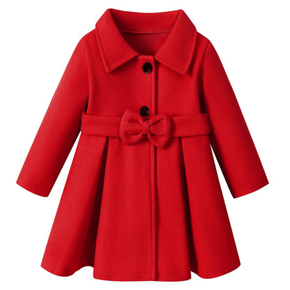 Kleinkind Baby Mädchen Kleidung Jacke Mantel Langarm Plain Knöpfe Kleid Mantel Herbst Outfit