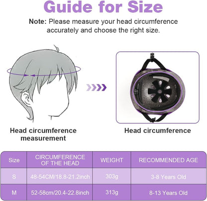 Flintronic Children's Bicycle Helmet, Children's Helmet, Bicycle Helmet for Children, Adjustable Skateboard Helmet for Bicycle, Skateboard, Scooter, Skating, Scooter, BMX for 2-13 Years