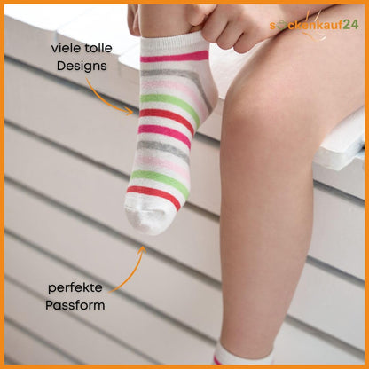 10 pairs of children's sneaker socks boys &amp; girls cotton children's socks 