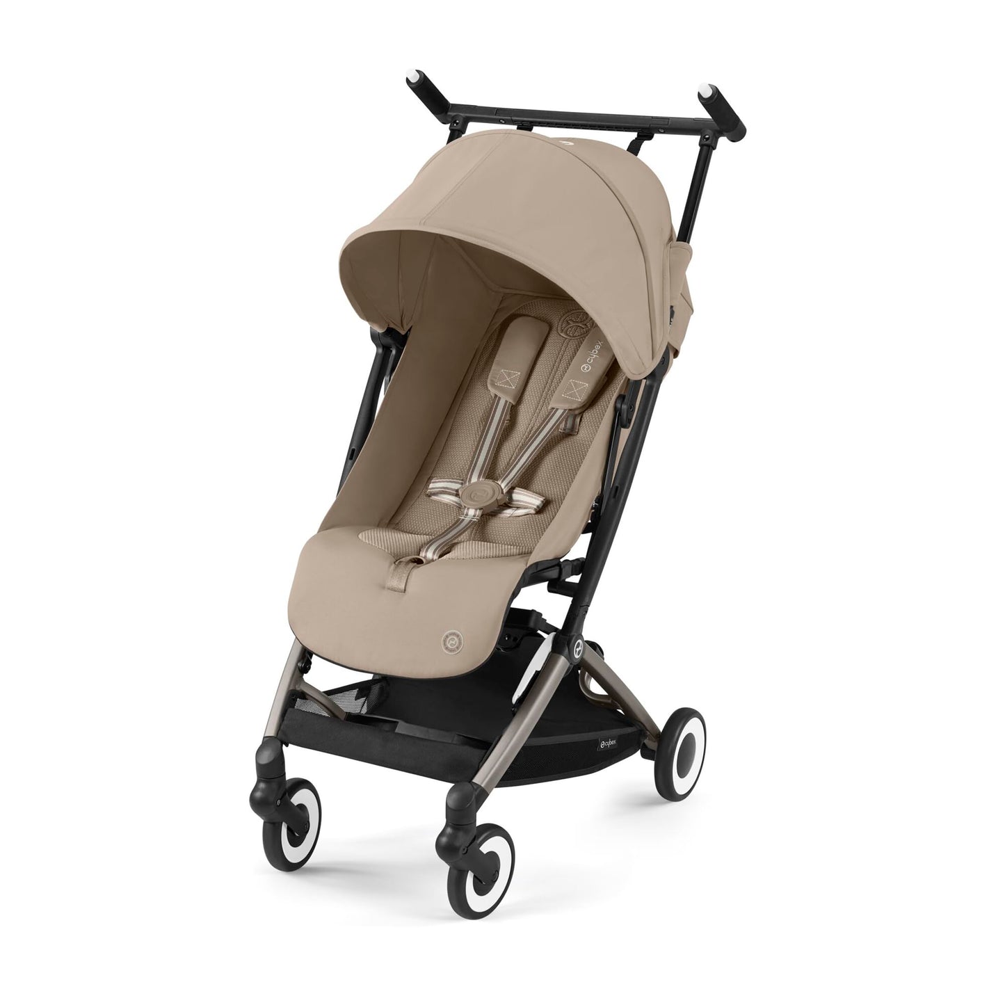 CYBEX Gold Pushchair Dragonfly with One-Pull Harness, From Approx. 6 Months to 4 Years (max. 22 kg), Ultralight (Only 6 kg), Fog Gray (Grey with Silver Frame) 