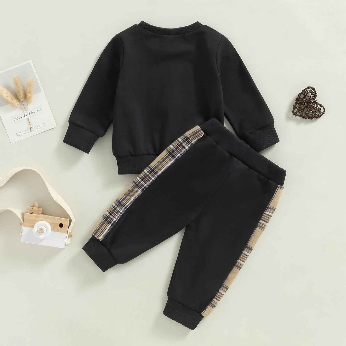 Baby Boys Girls Clothes Little Bear Sweatshirt + Trousers Two Piece Set Newborn Outfit