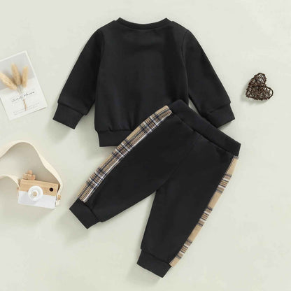Baby Boys Girls Clothes Little Bear Sweatshirt + Trousers Two Piece Set Newborn Outfit